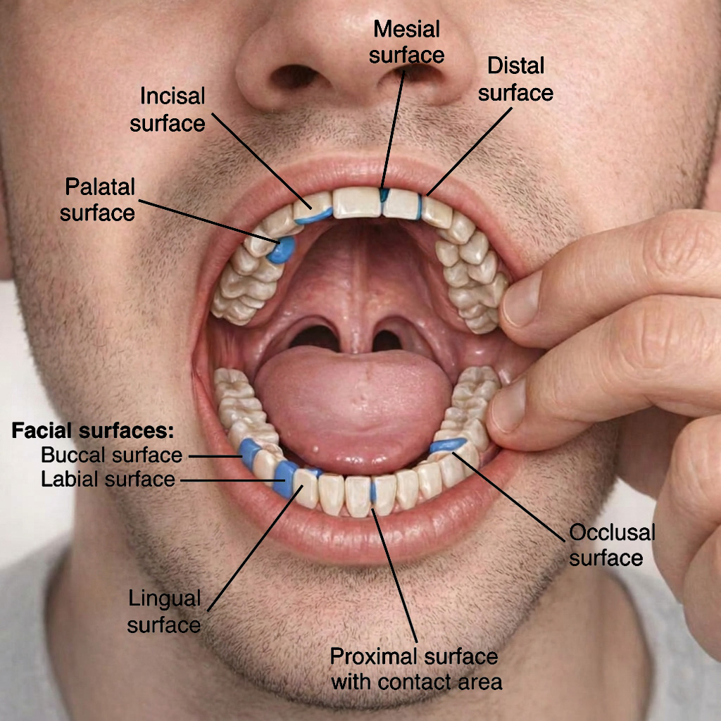 tooth surfaces